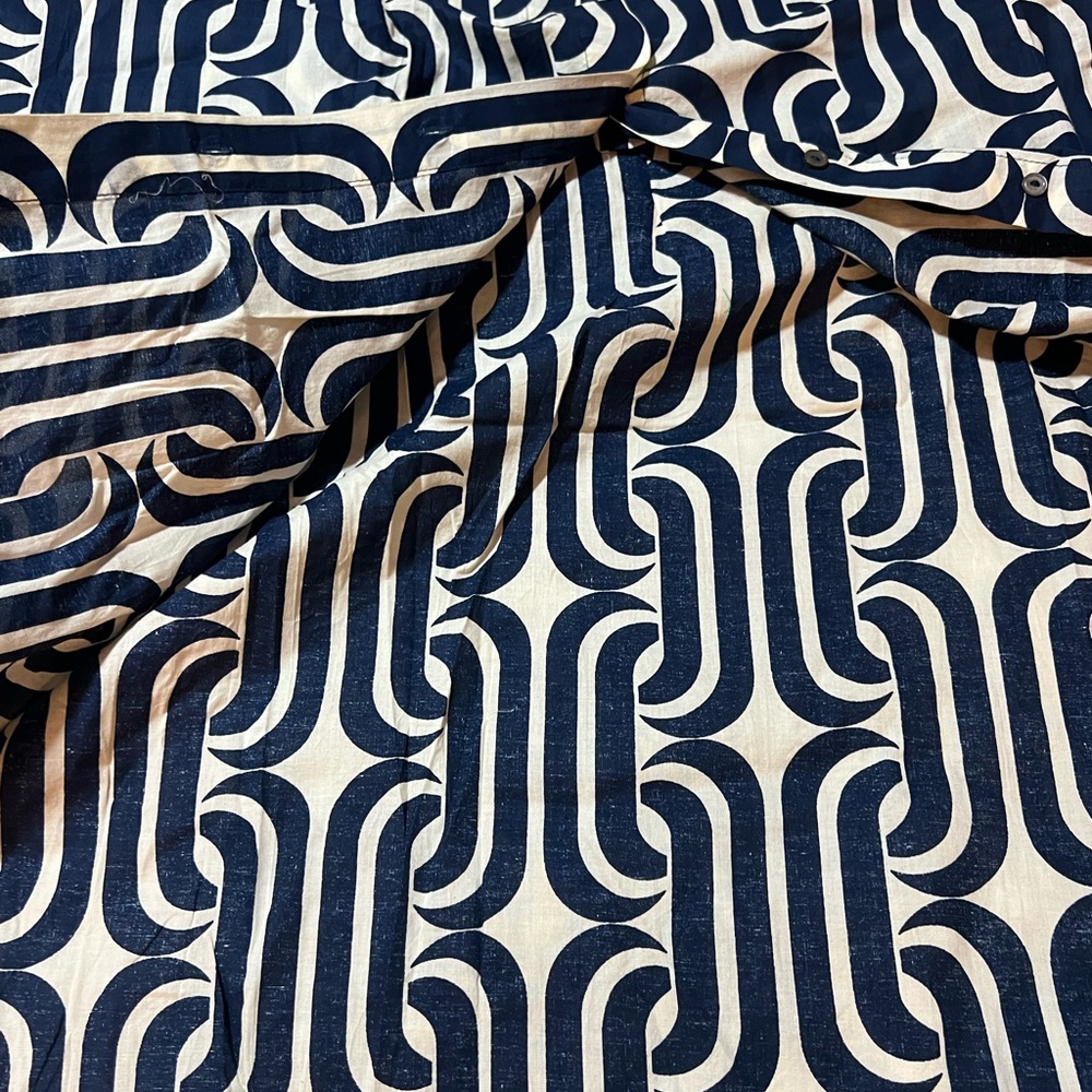 Velvet by Graham & Spencer Navy and White Maxi Dress - Picture 15 of 16